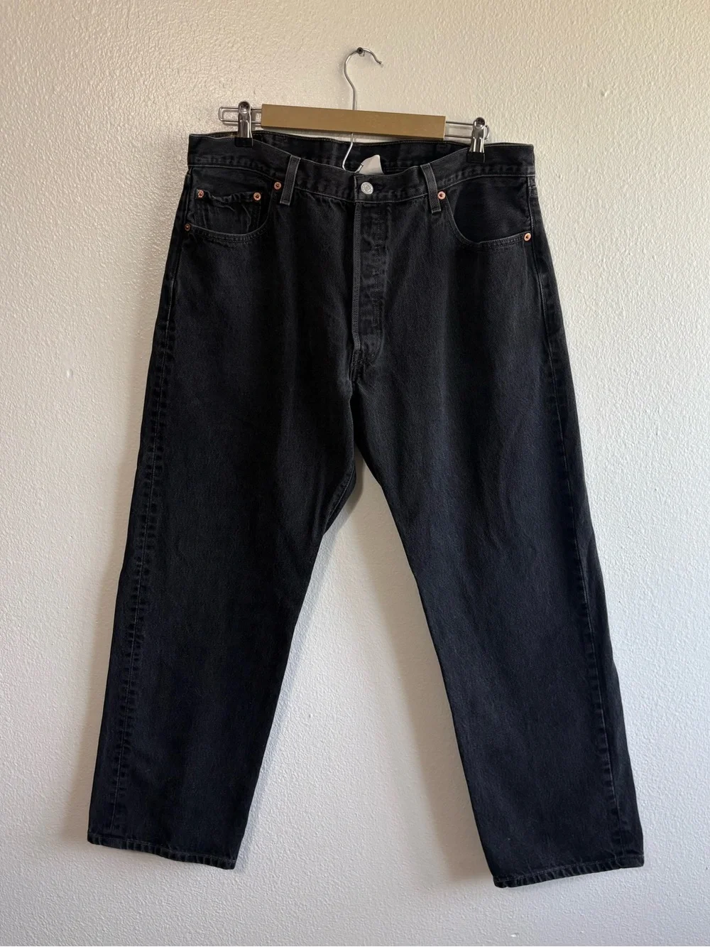 Vintage Y2K Levi’s 501 Men’s 40 Black Relaxed Fit Jeans Denim